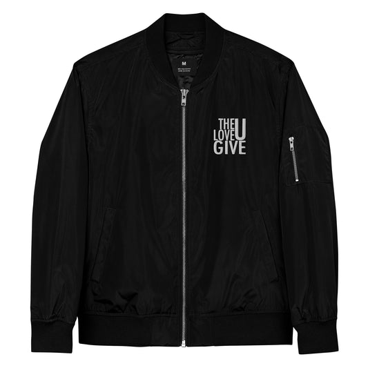 The Love U Give recycled bomber jacket
