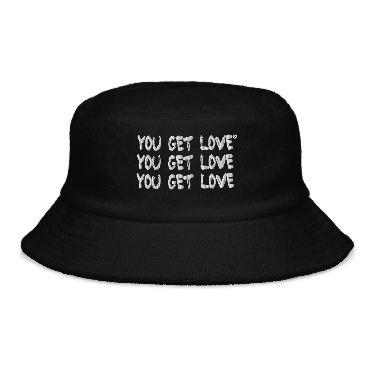 You Get Love Terry cloth bucket hat