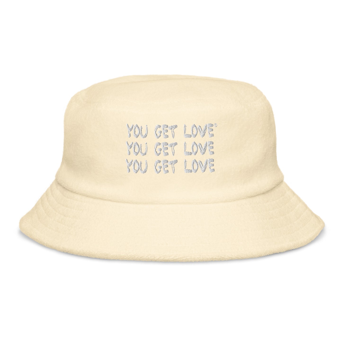 You Get Love Terry cloth bucket hat